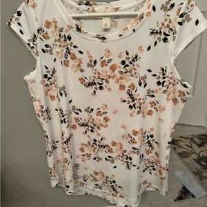 Emaline size medium cap sleeved blouse/shell